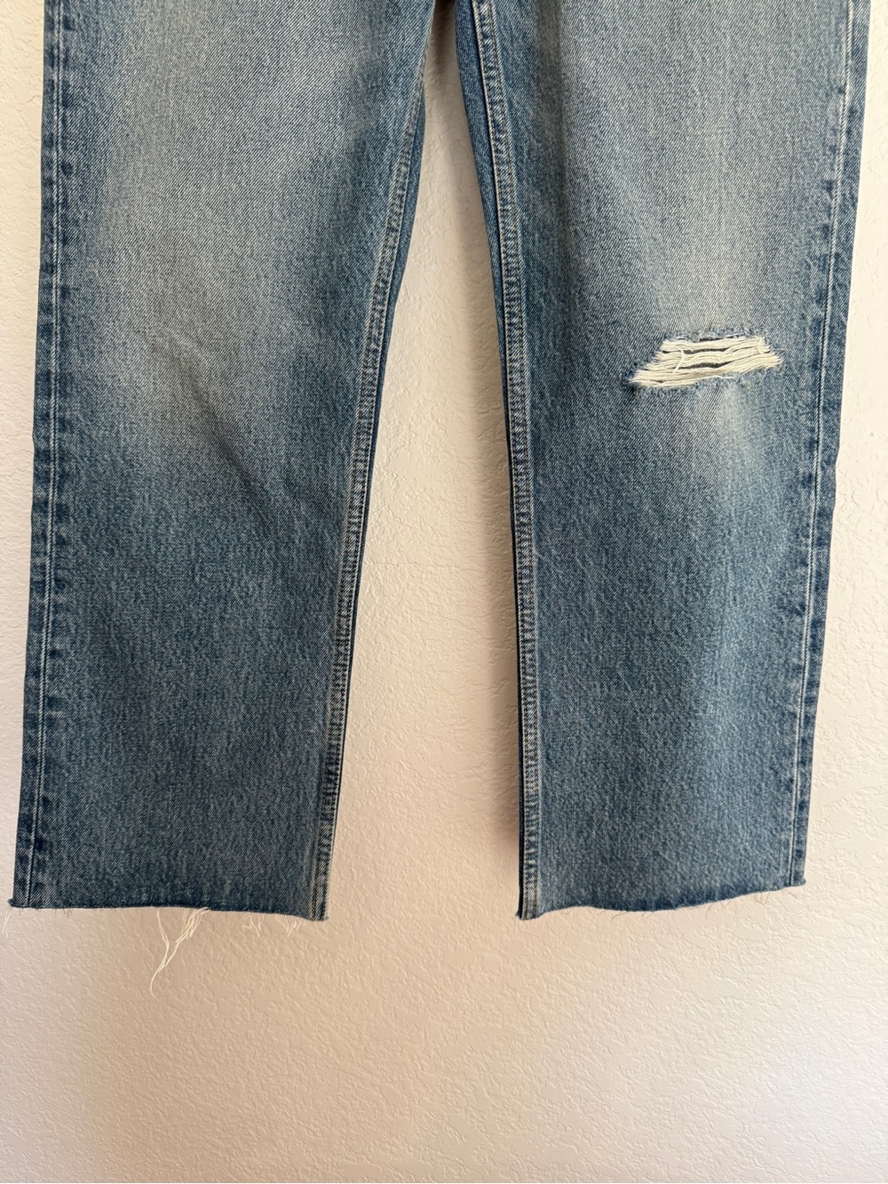 RE/DONE Originals 90s Loose Straight Jeans Size 27 Light Worn 11 - Picture 6 of 9